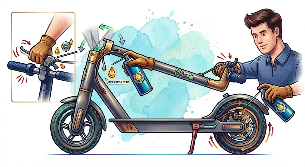 Promázání pohyblivých částí