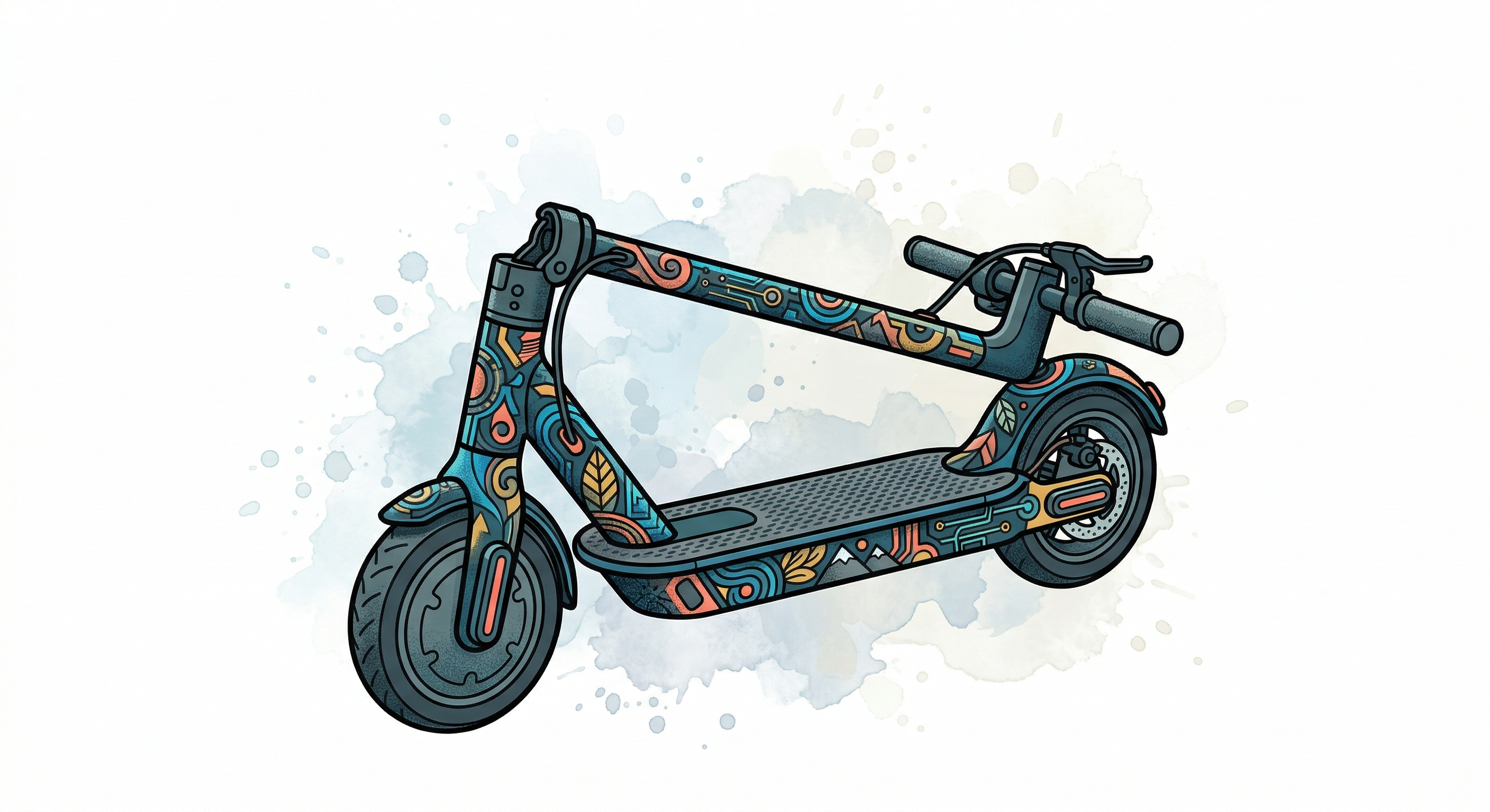 Dekorace koloběžky